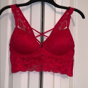 Red PINK Bralette